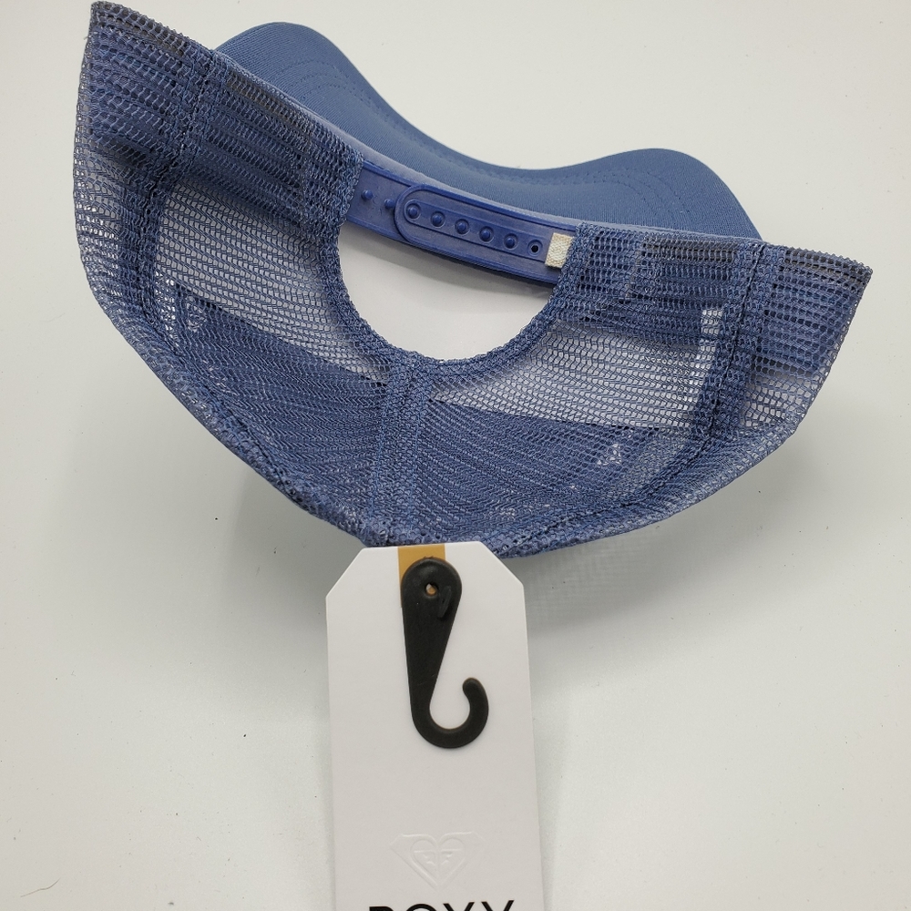 Roxy Truckin Women's Snapback Trucker Hat Blue - Picture 3 of 4